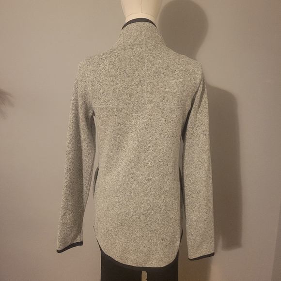 Nike Summit Knit Fleece Full Zip Jacket Heather Gray Black Women’s Size Small - Picture 8 of 8